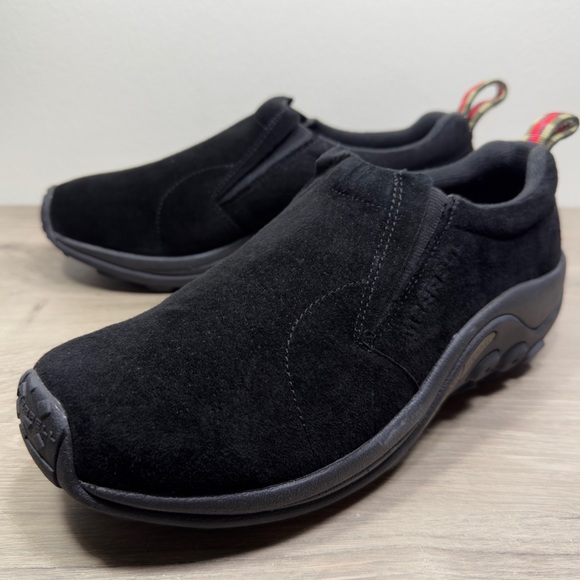 Merrell Jungle Moc Slip-On Shoe Suede Black Men's Size 11 New - Picture 1 of 10